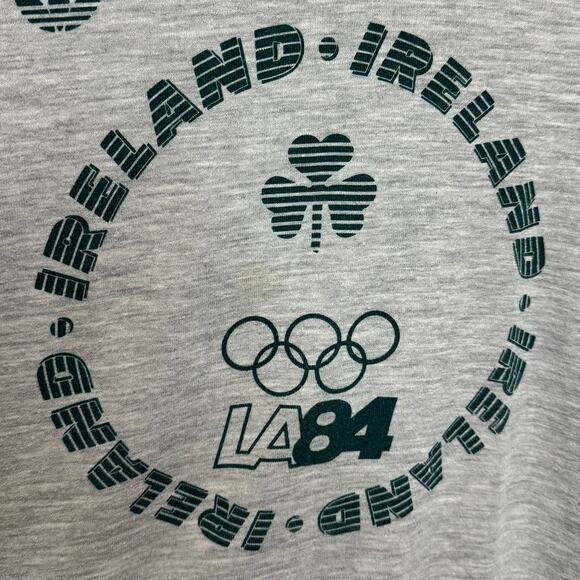 RARE Vintage Adidas Olympics LA 1984 Ireland T-Shirt, Made in Germany - Picture 2 of 5